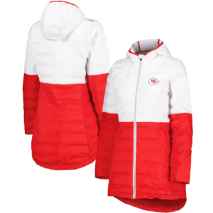 Women’s Kansas City Chiefs White & Red Quilted Jacket