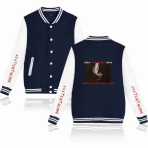 Xxxtentacion Blue Baseball Uniform Printed Jacket