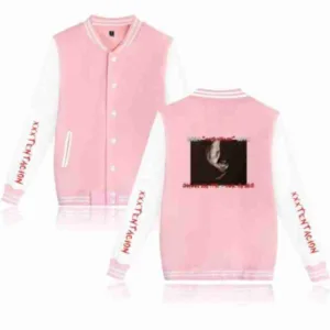 Xxxtentacion Pink Baseball Uniform Printed Jacket