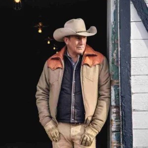 Yellowstone John Dutton Brown Leather Jacket