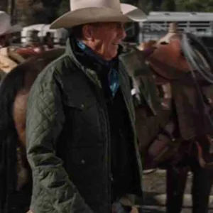 Yellowstone John Dutton Green Quilted Jacket