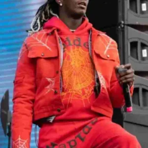 Young Thug Spider Red Jacket