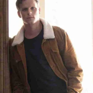 Young Wallander Adam P?lsson Brown Jacket