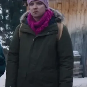 Your Christmas Or Mine 2 Asa Butterfield Green Parka Jacket