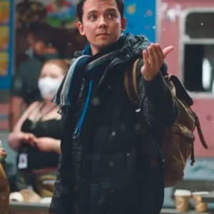 Your Christmas or Mine Asa Butterfield Puffer Vest