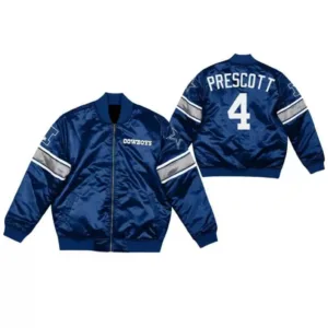 Dak Prescott Dallas Cowboys NFL Satin Jacket