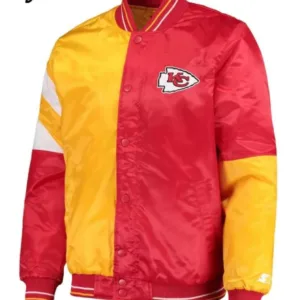 Varsity Kansas City Chiefs Satin Jacket