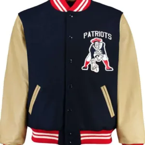 Men?s Patriots Varsity Letterman Jacket