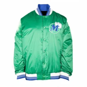 NBA Dallas Mavericks Established 1980 Green Satin Jacket