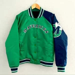 NBA Dallas Mavericks Green And Navy Jacket