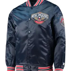 Navy New Orleans Pelicans The Diamond Classic Jacket