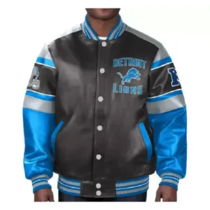 NFL Multi Detroit Lions Leather Jacket