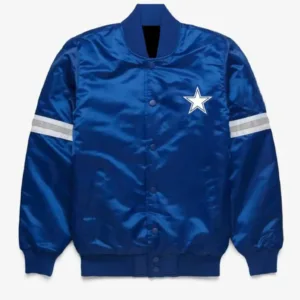 NFL Royal Blue Dallas Cowboys Satin Jacket