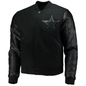NFL Team Dallas Cowboys Black Varsity Jacket