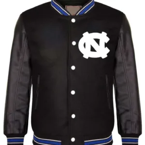 North Carolina Tar Heels Black Letterman Jacket