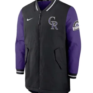 Colorado Rockies Dugout Performance Black Jacket