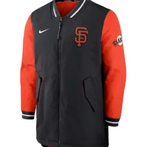 San Francisco Giants Dugout Performance Black and Orange Jacket