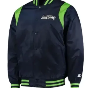 Seattle Seahawks Logo Varsity Jacket