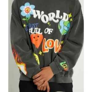 World Of Love Grey Hoodie
